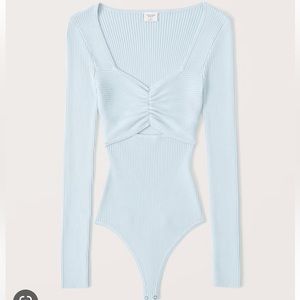 Abercrombie Cinched Cutout Sweater Bodysuit